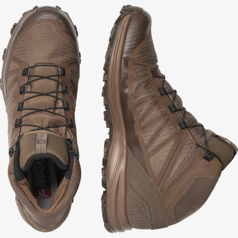 Brown Salomon Speed Assault Men's Tactical Boots | IE EK1720